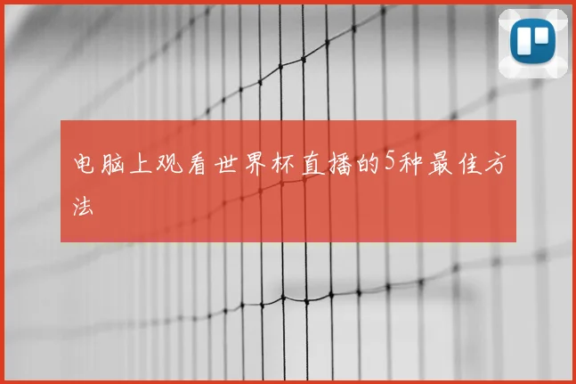 电脑上观看世界杯直播的5种最佳方法
